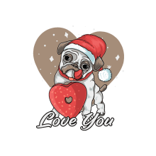 Pug enamorado